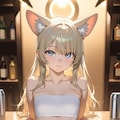 猫耳チューブトップinBar 6枚目