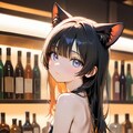 猫耳チューブトップinBar 2枚目