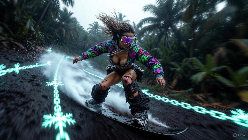 無理矢理スノボ