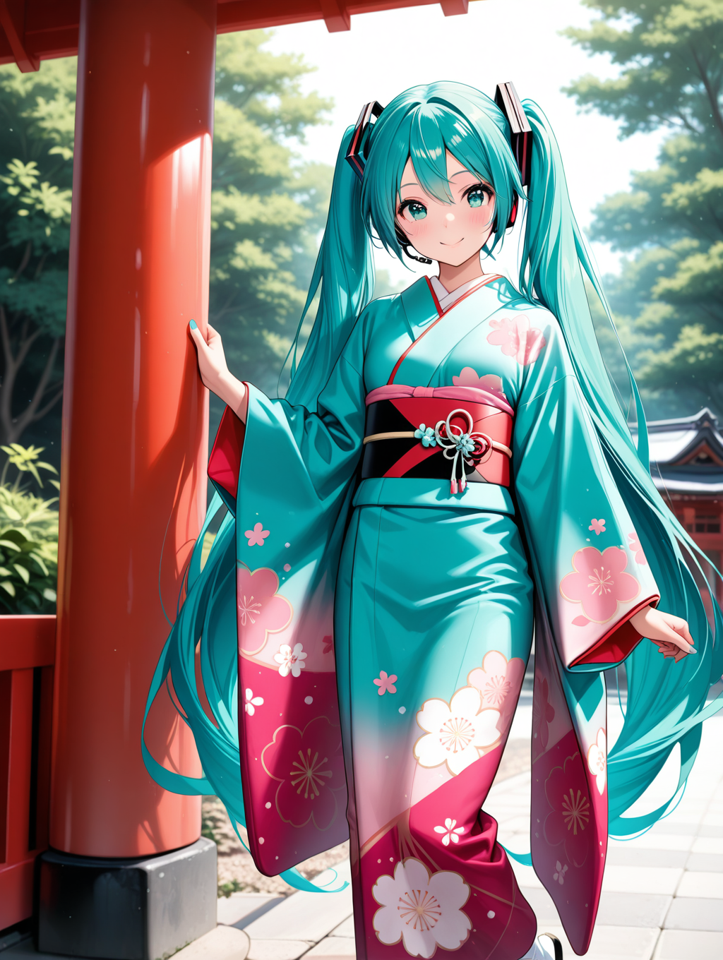 お正月リハーサルミクさん