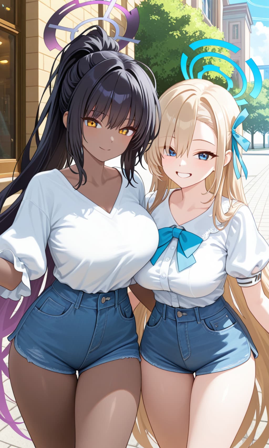 アスナとカリン　私服4
