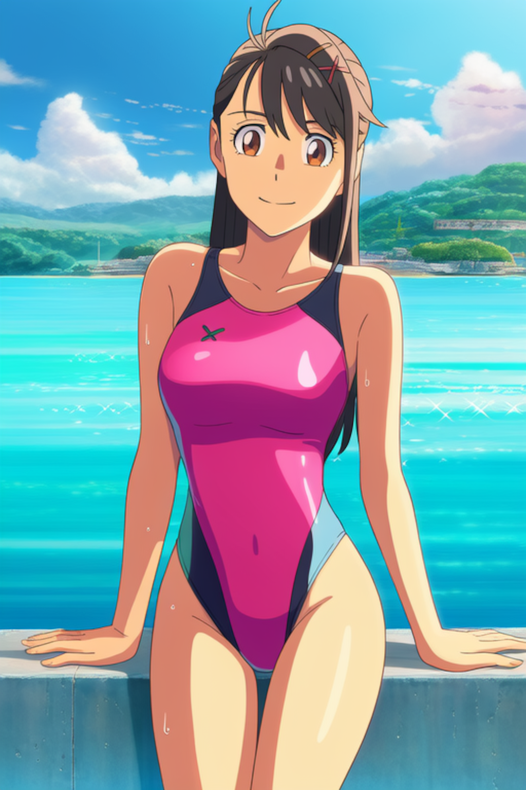 岩戸鈴芽の競泳水着姿　詰め合わせ　第４弾