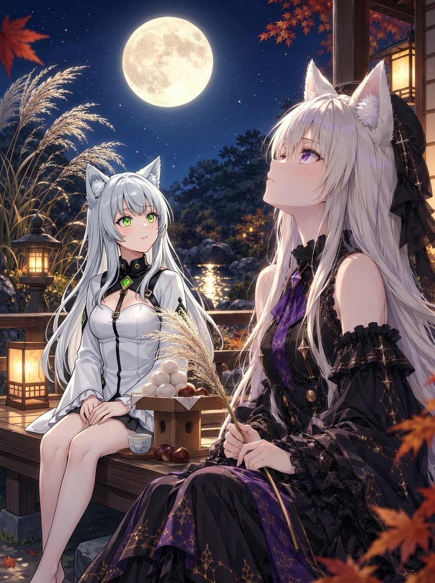 月見リラちゃんとステラちゃん | の人気AIイラスト・グラビア
