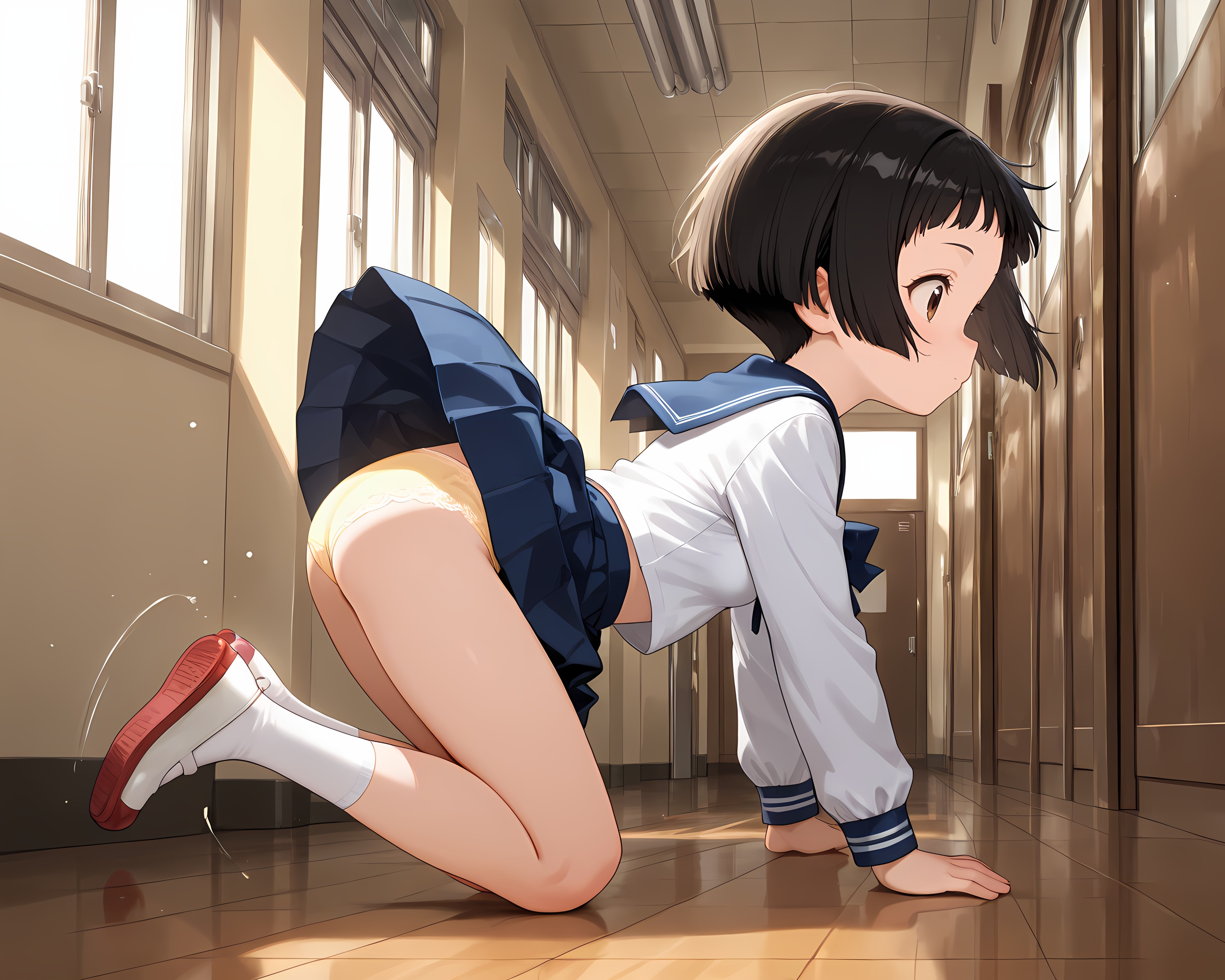脱いで見せてくれた子