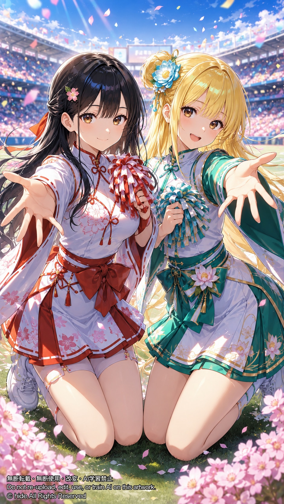 📣 神楽さん＆サクヤヒメさん、全力応援！✨ | の人気AIイラスト・グラビア
