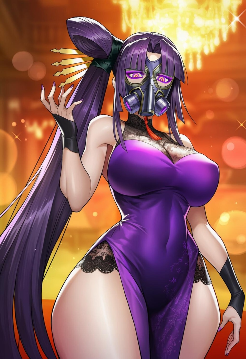 仮面舞踏会潜入＆マスクで働くコスプレ復讐者人妻