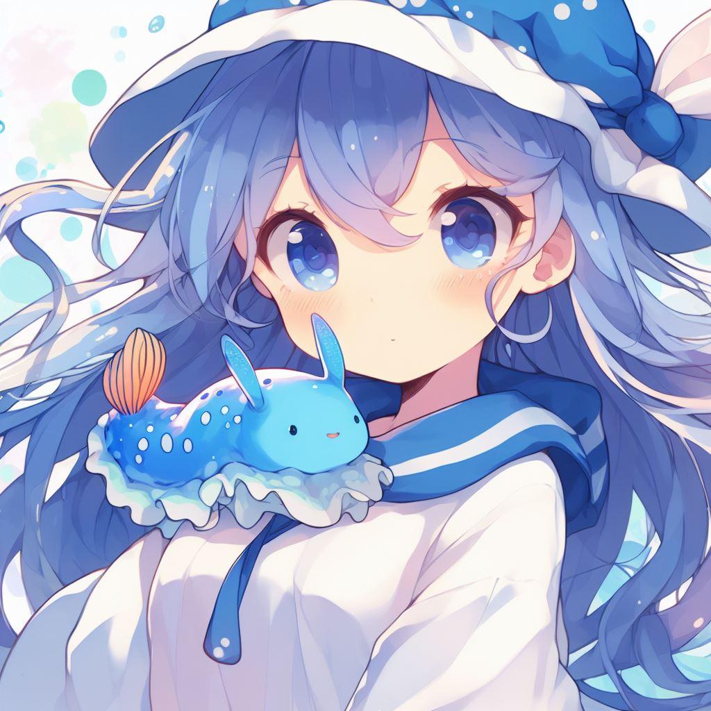 ウミウシ娘　青