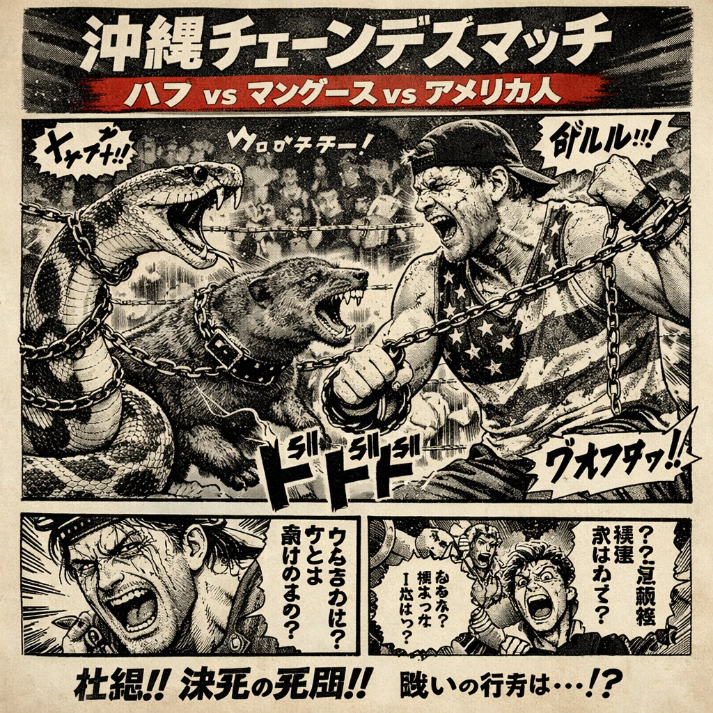 沖縄チェーンデスマッチ！！　ハブVSマングースVSアメリカ人