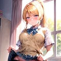 絢瀬絵里 透け乳首・たくしあげ・スリングショット・寄せ乳 5枚目