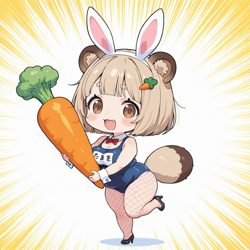 スク水バニーたぬきガール