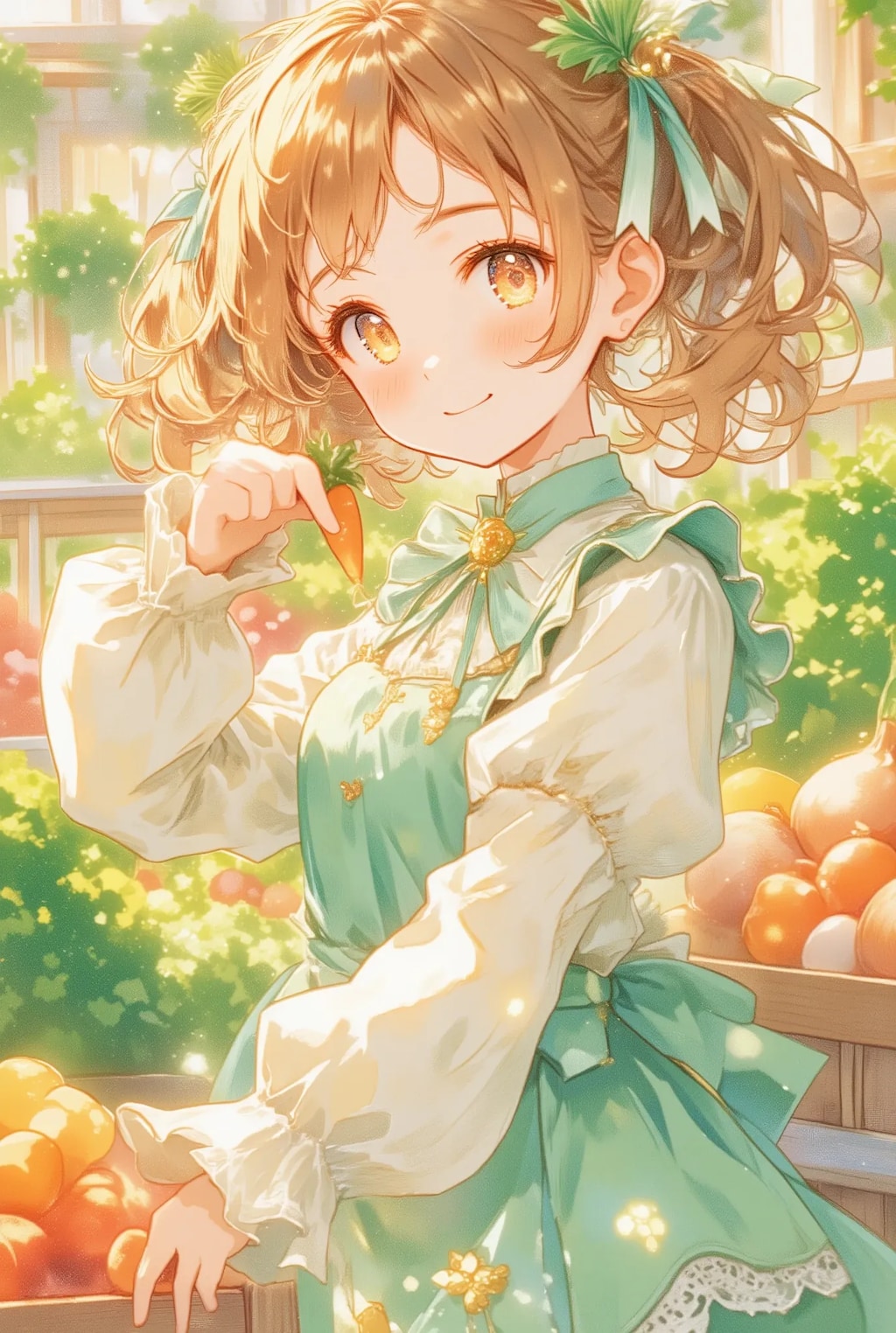 春のフリフリ八百屋さん