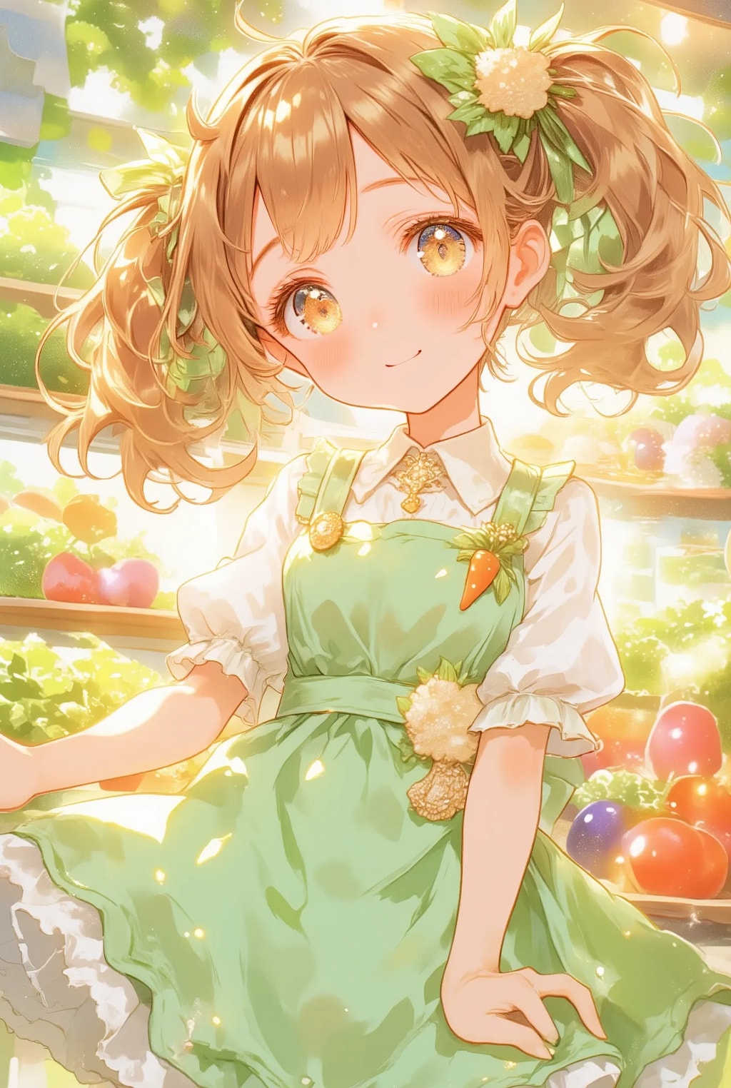 春のフリフリ八百屋さん