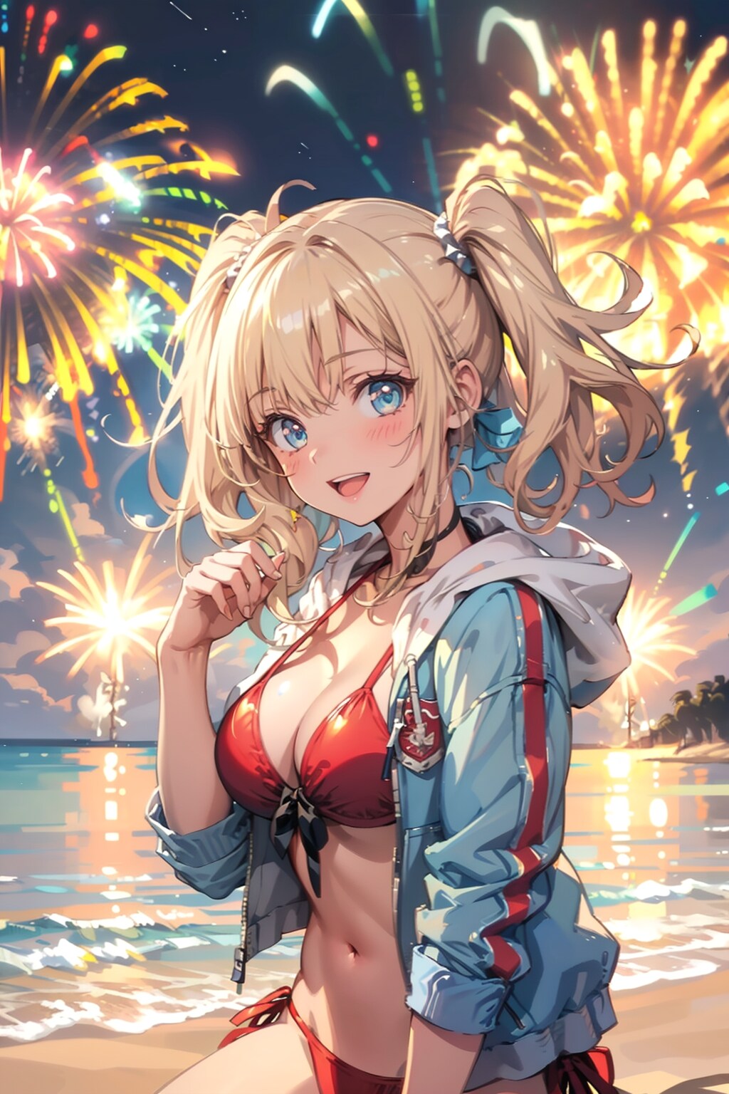夏の夜に咲く