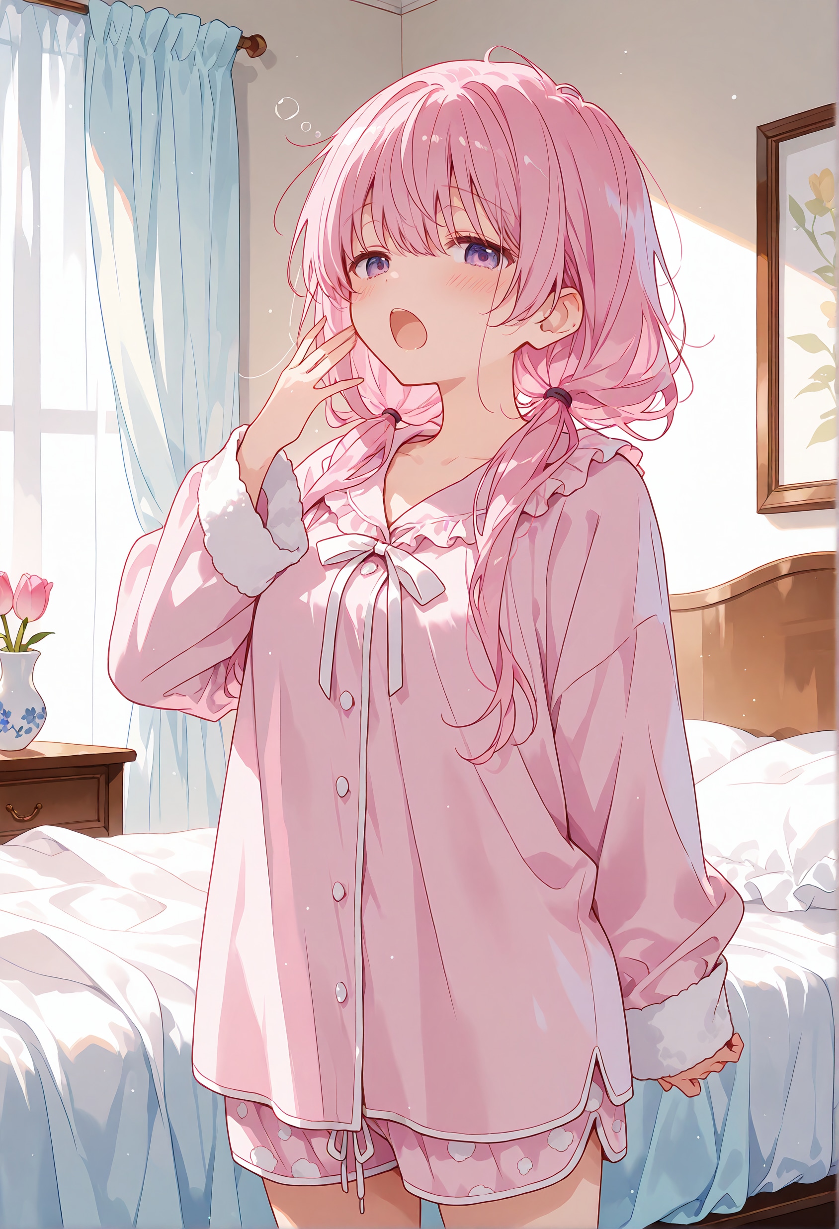 寝起き桃香