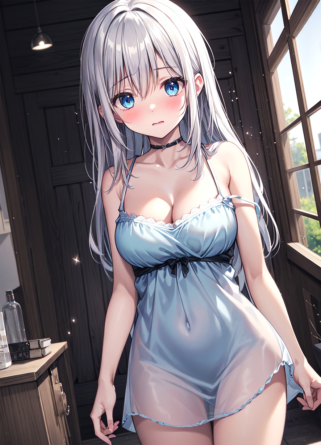 銀髪ちゃん・無防備
