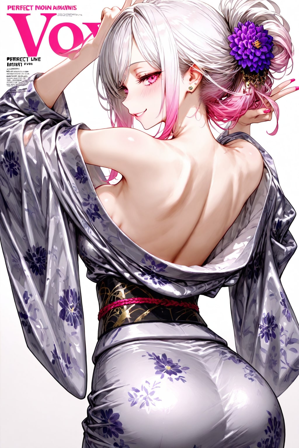 和服美女は背中で魅せる