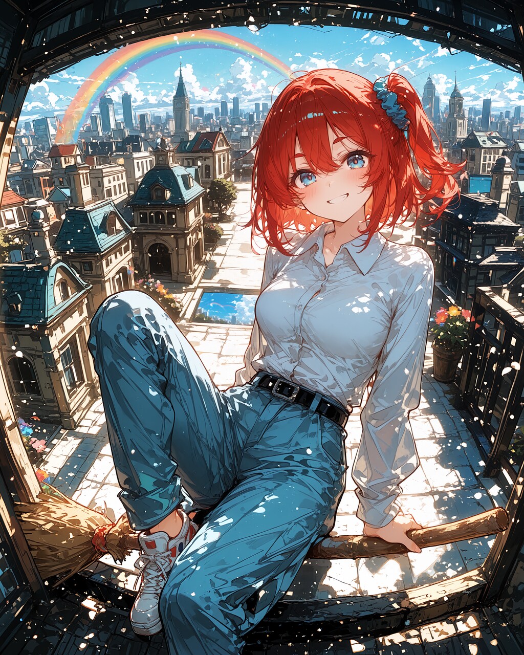 虹の歓迎。うん、この街に決めた！