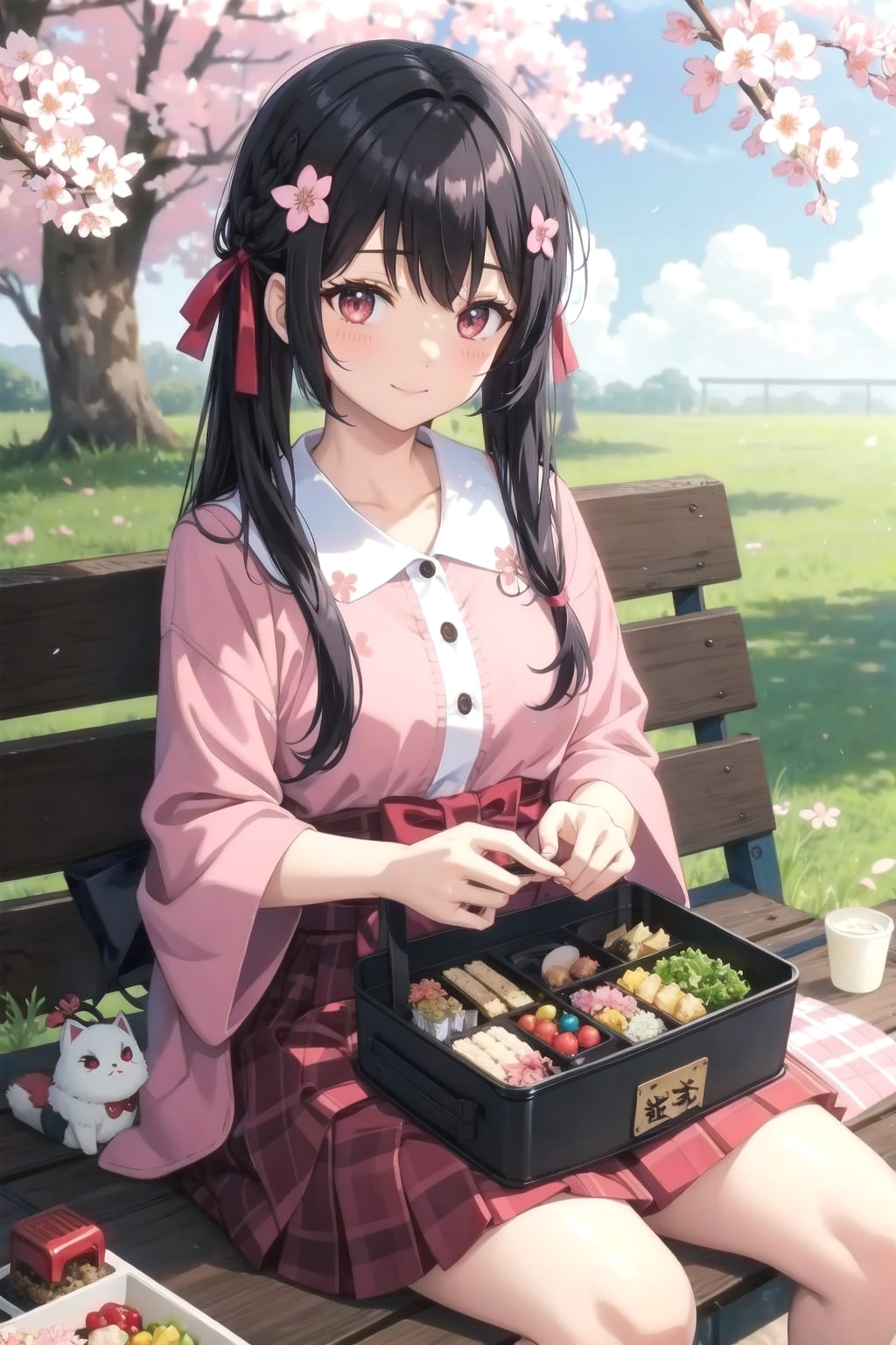 お花見少女