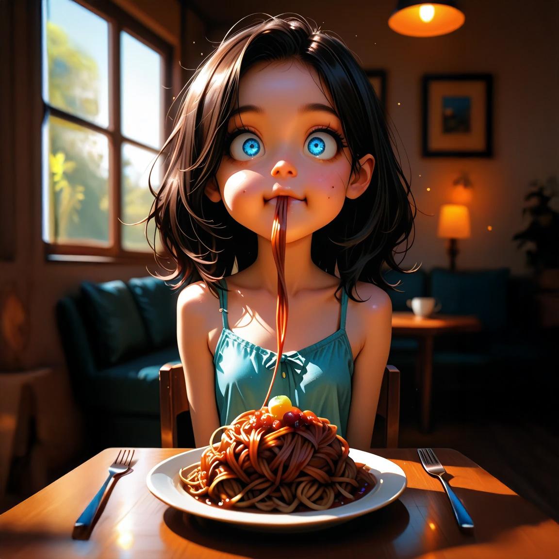 ハシ🥢やフォーク🍴をつかってたべようね‼️ | の人気AIイラスト・グラビア