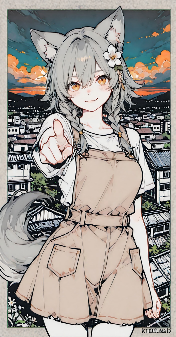 けもみみ娘 | の人気AIイラスト・グラビア