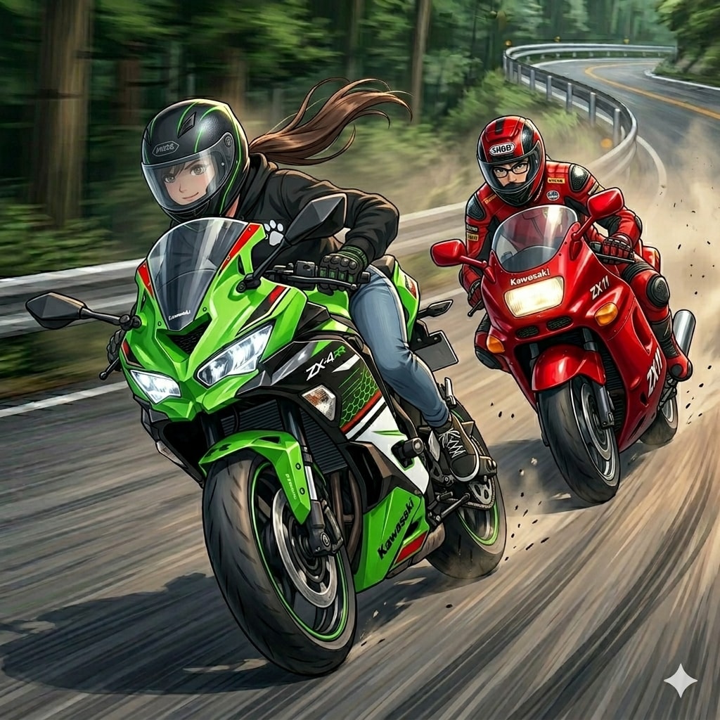 カワサキの男女（２） | の人気AIイラスト・グラビア