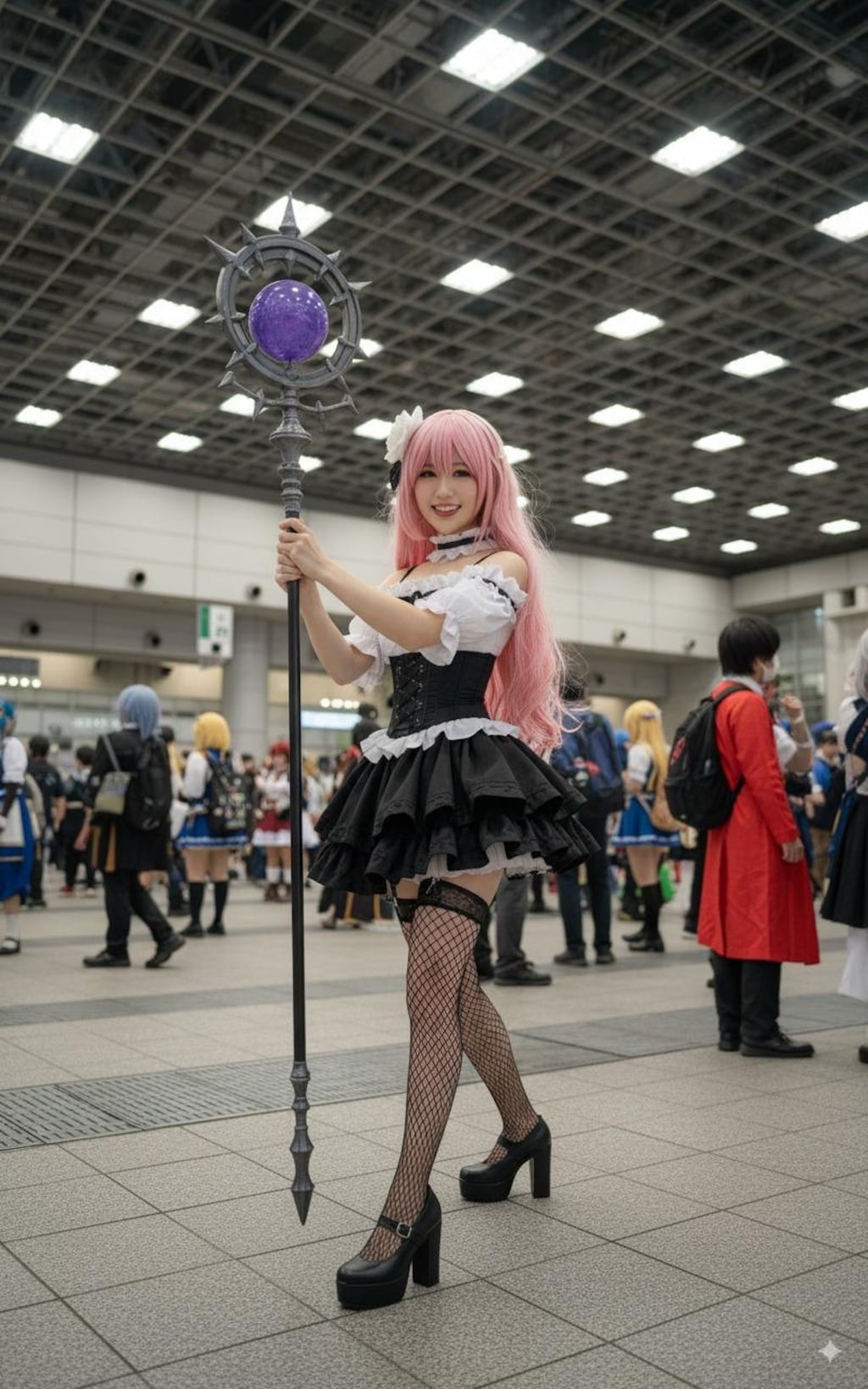 アイコンの人のコスプレイヤー、痛車