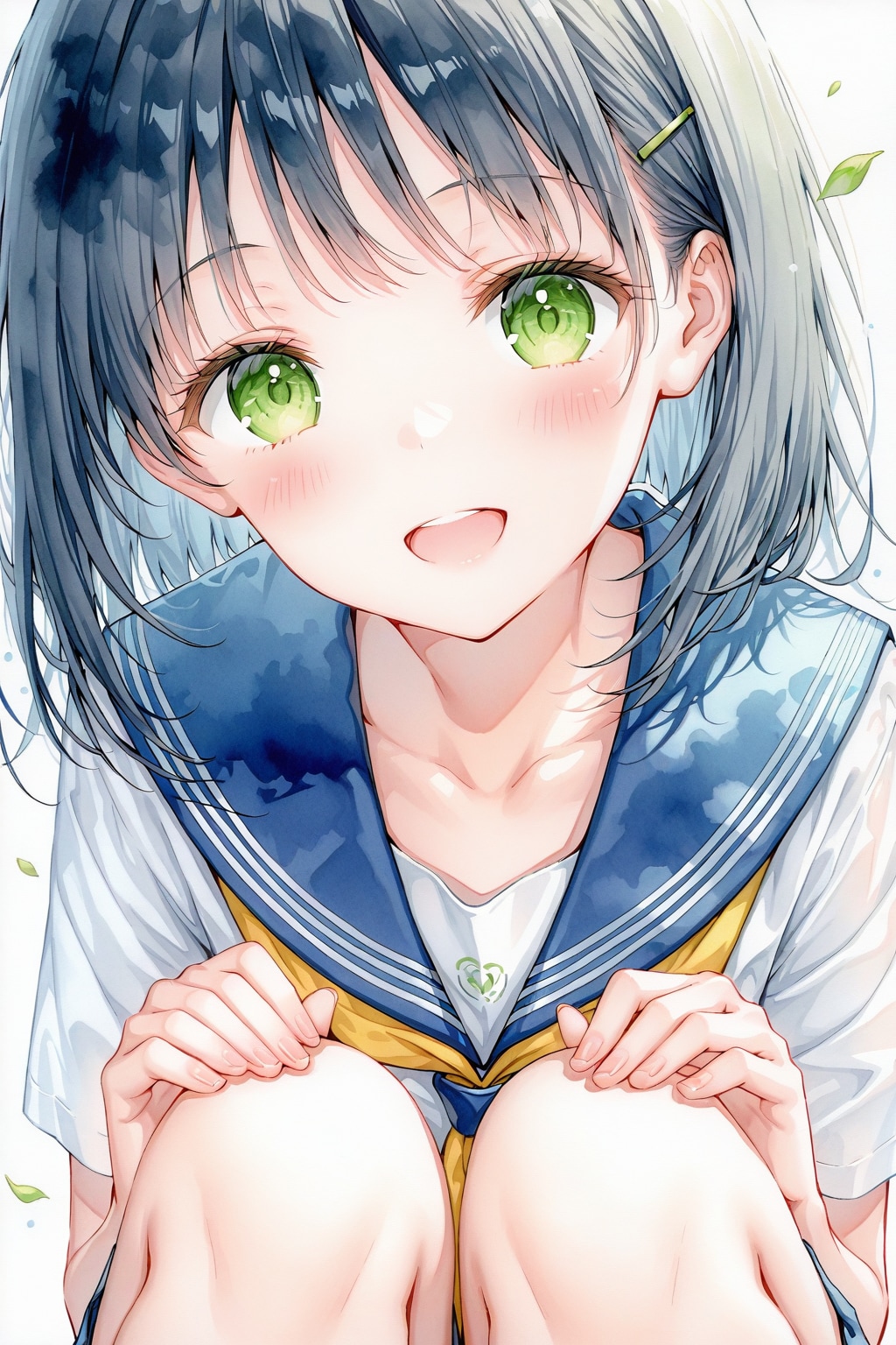 しゃがみ少女