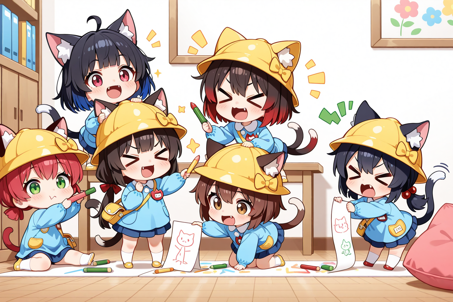 みんなでおえかき！！ | の人気AIイラスト・グラビア