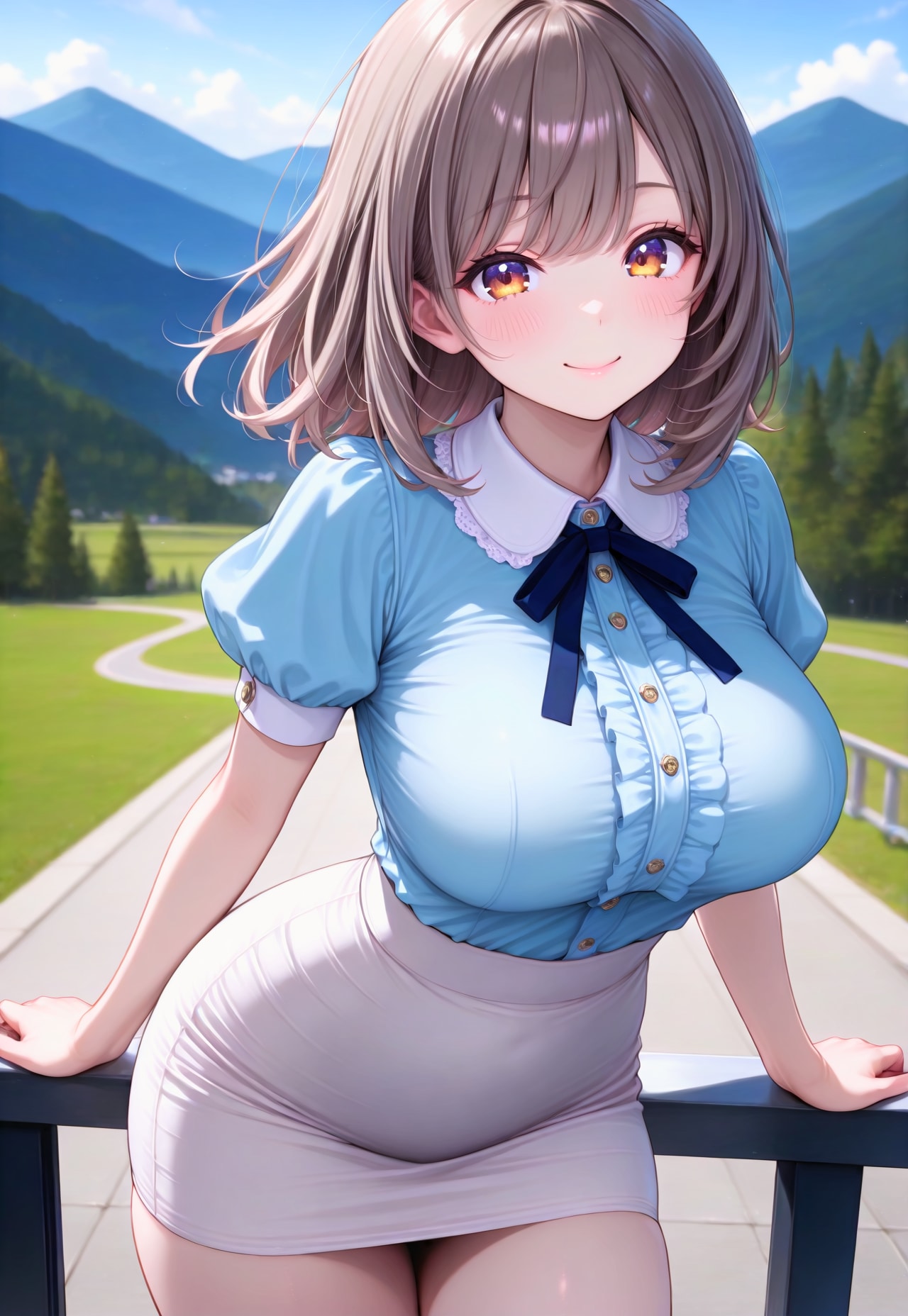615（水色のブラウス）