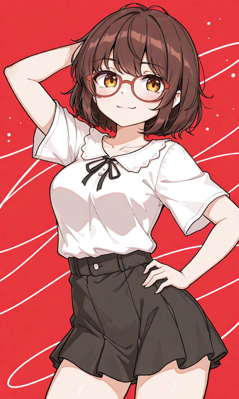 桜桃のポージング