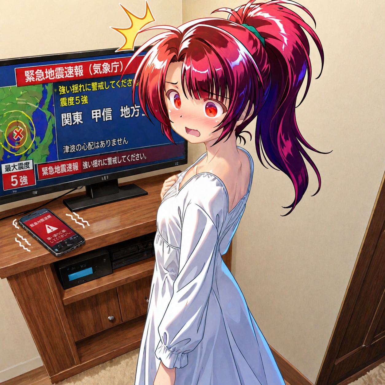 4月28日は緊急地震速報が初めて発令された日 | の人気AIイラスト・グラビア