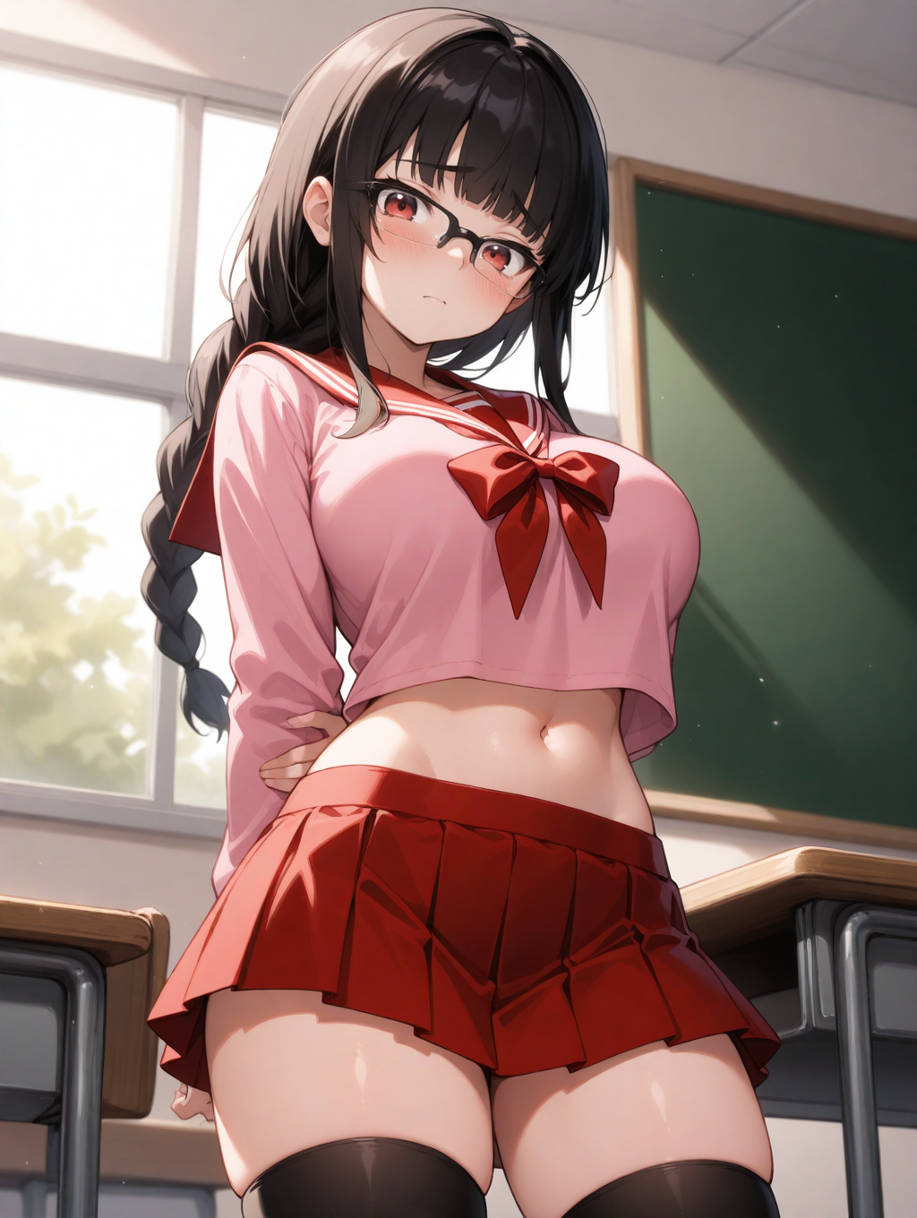 委員長のコスプレをする委員長