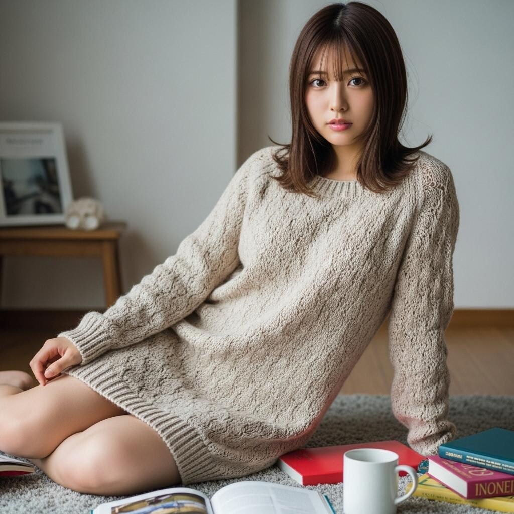 ニットワンピース