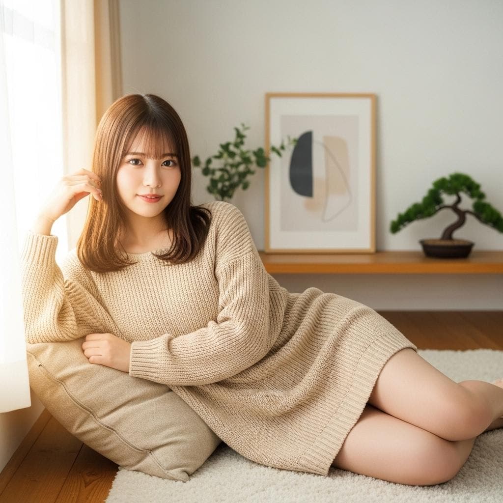 ニットワンピース