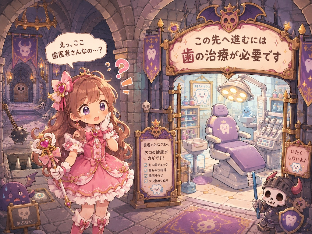 はのちりょうをしないとさきにすすめません