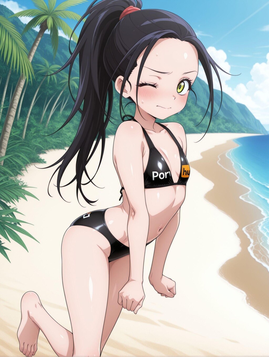 狼嵜光×Pornhubビキニ