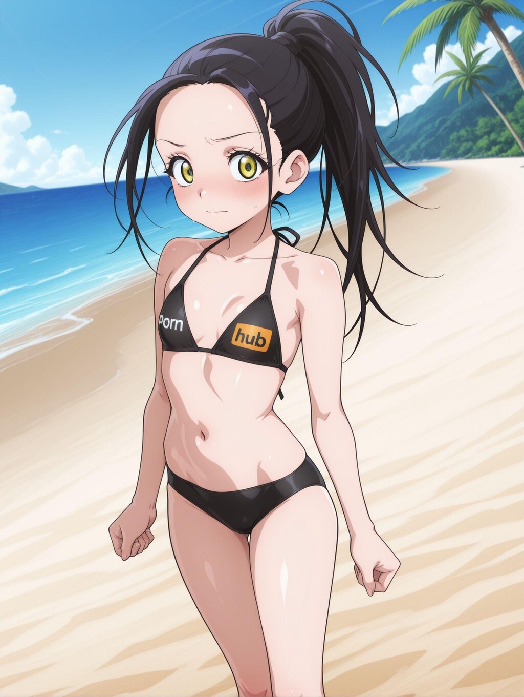 狼嵜光×Pornhubビキニ
