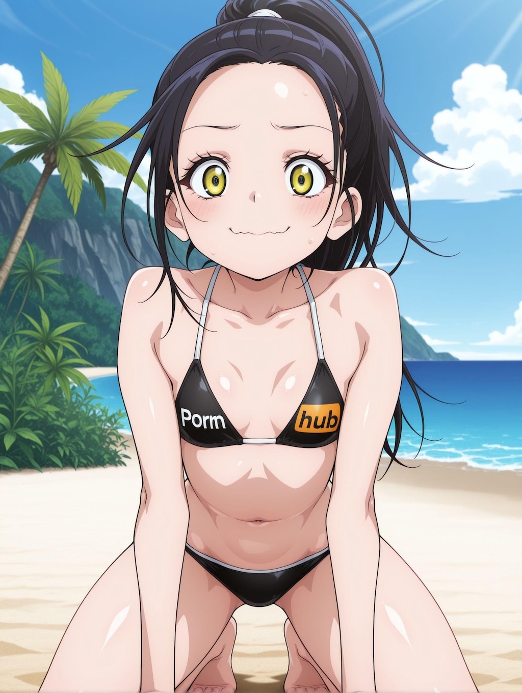 狼嵜光×Pornhubビキニ