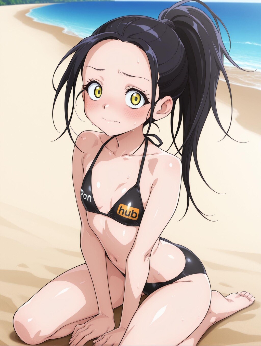狼嵜光×Pornhubビキニ