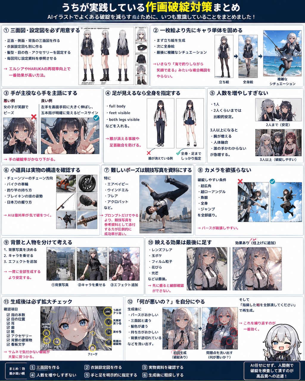 作画破綻を撲滅せよ！ ～AIイラスト職人の実践対策12選～