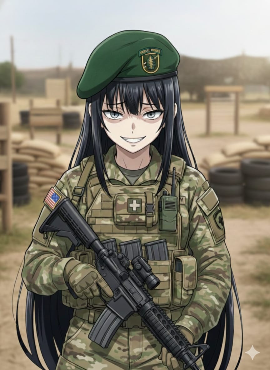 グリーンベレー女子 | の人気AIイラスト・グラビア