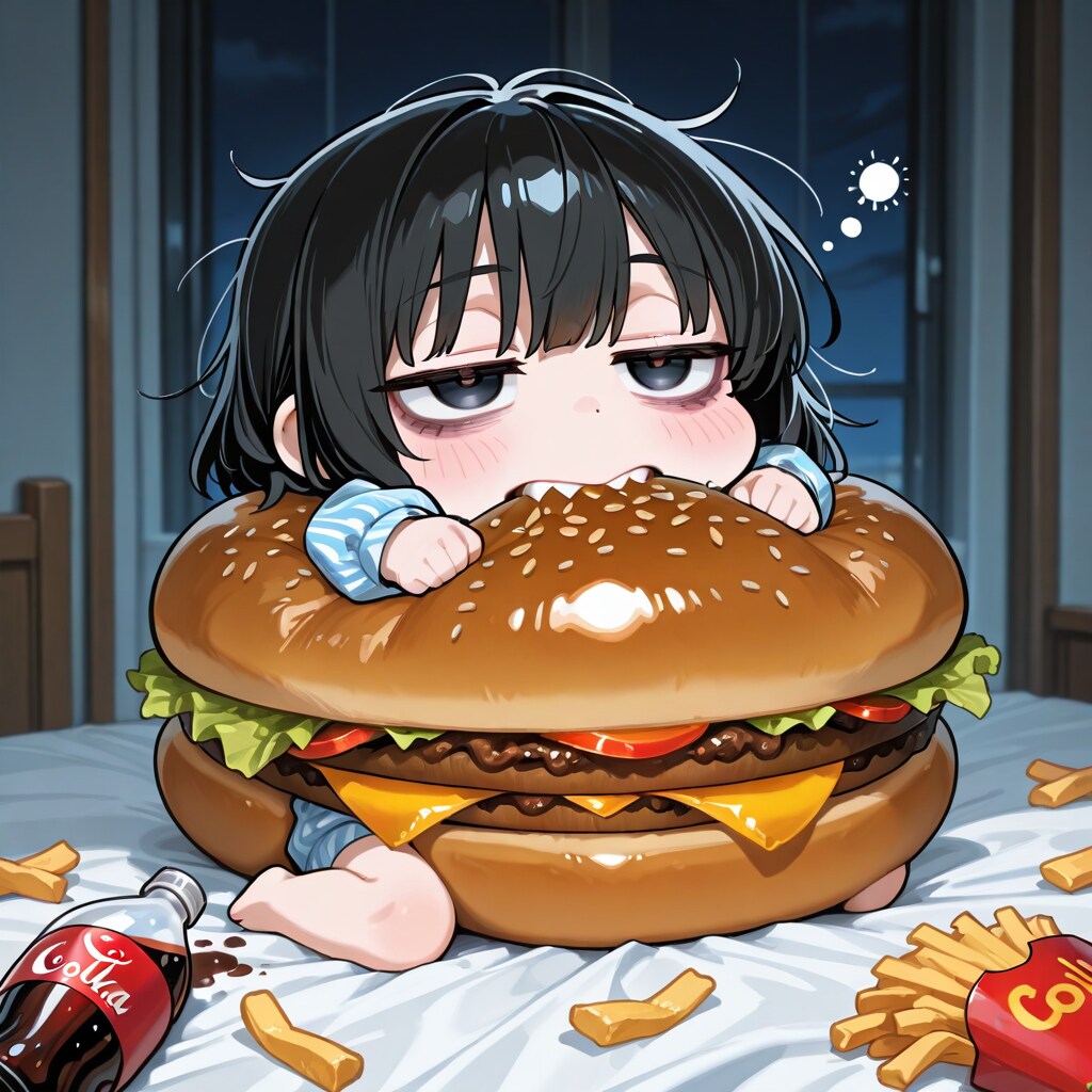 にいちゃん、おハイカロリー🍔🍟🥤