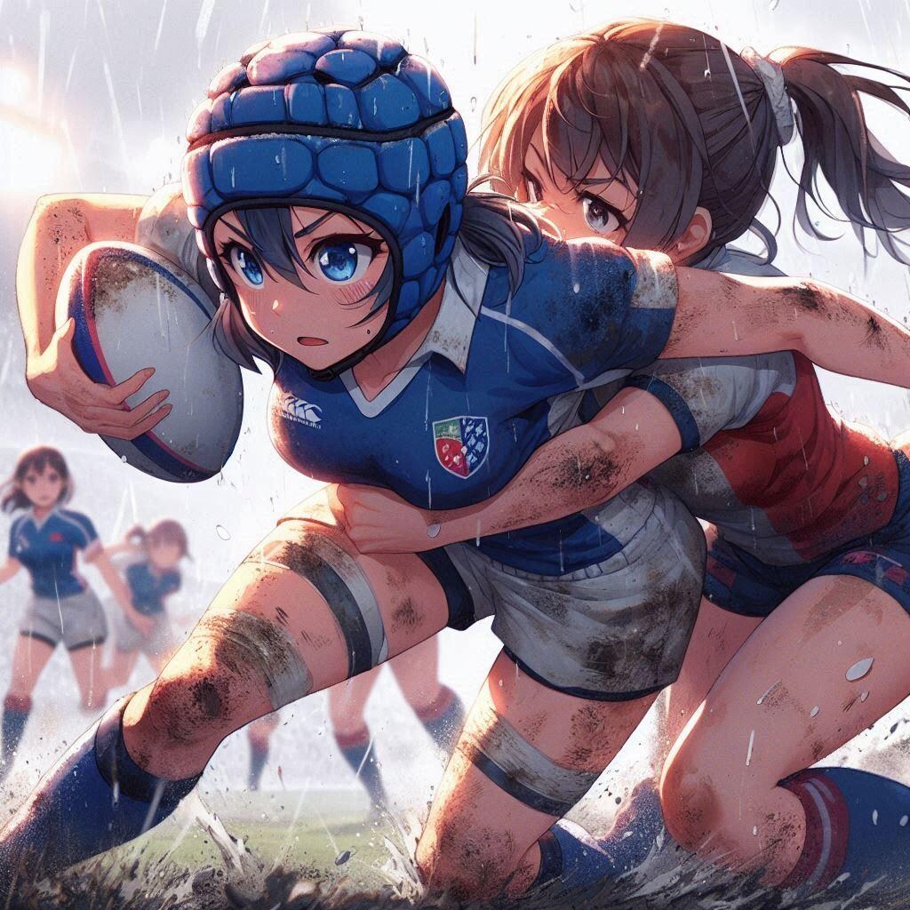 🏉泥まみれの女子ラグビー 100