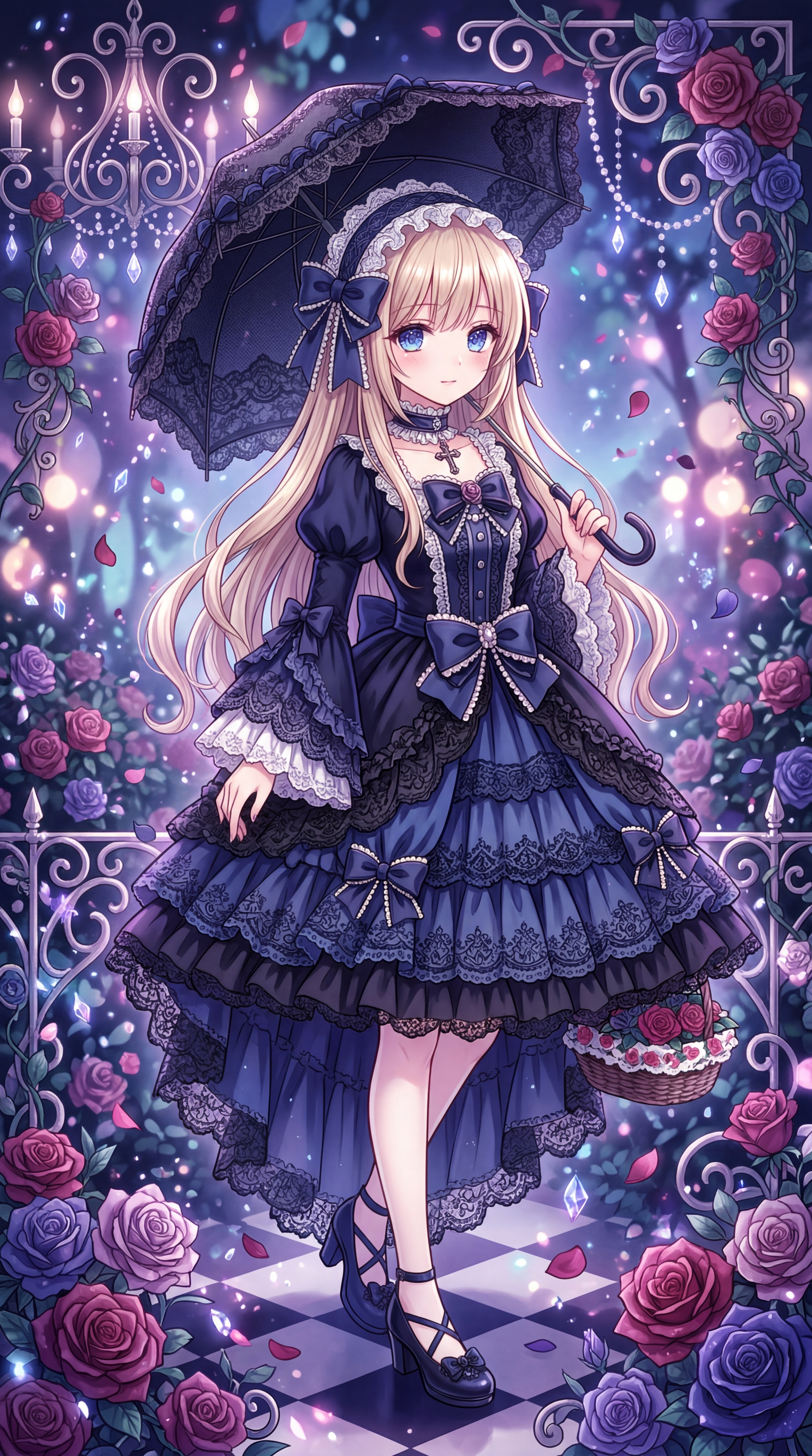 薔薇宵闇の夢 | の人気AIイラスト・グラビア