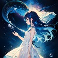 泡沫より生まれ出づるもの。深海より見送る者。/PixAI 3枚目