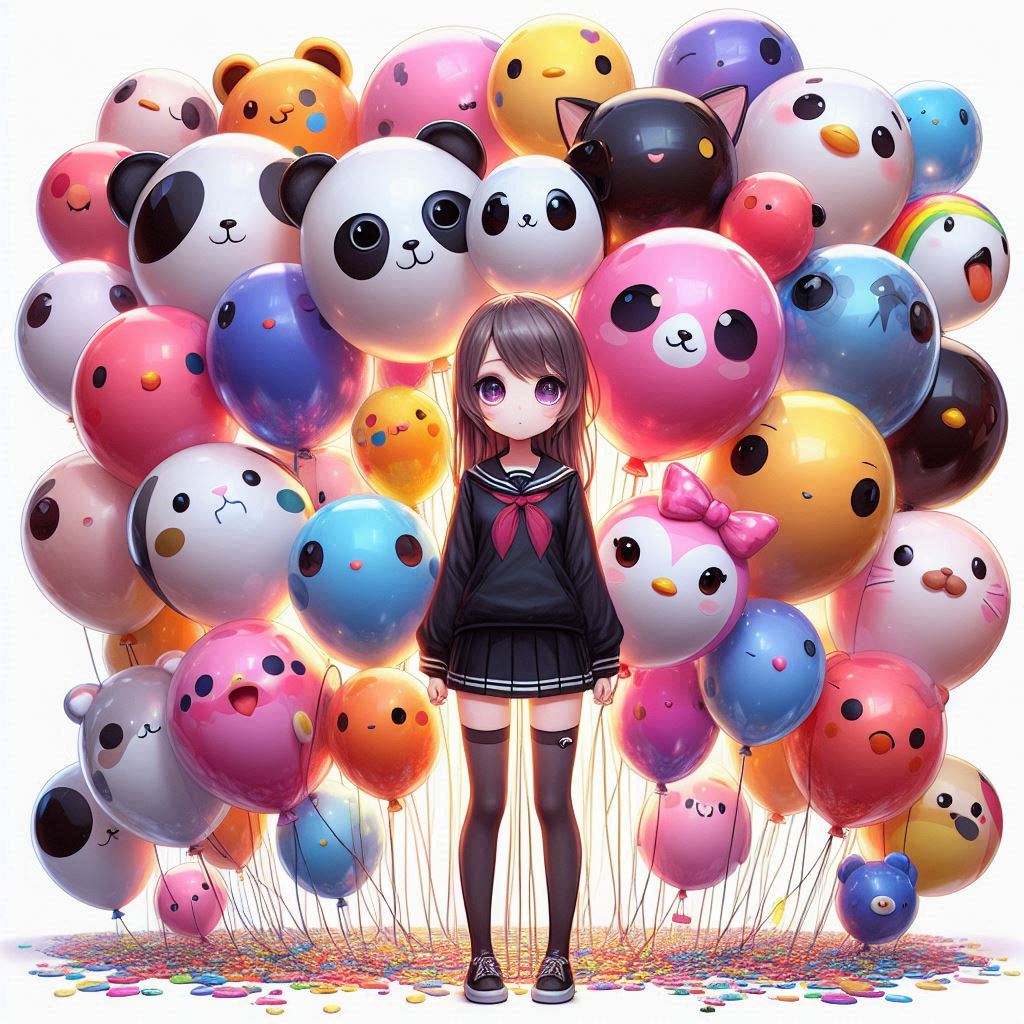 ３歌う風船・踊る風船♪ | の人気AIイラスト・グラビア