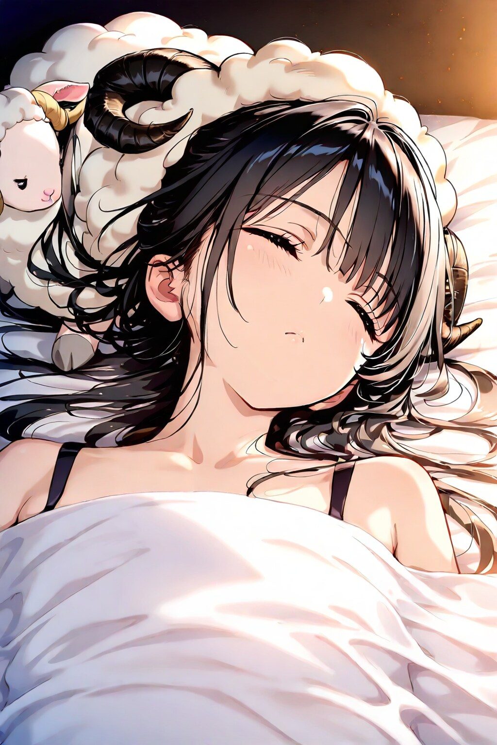 羊数えて寝たから枕が羊になってる夢よねコレ
