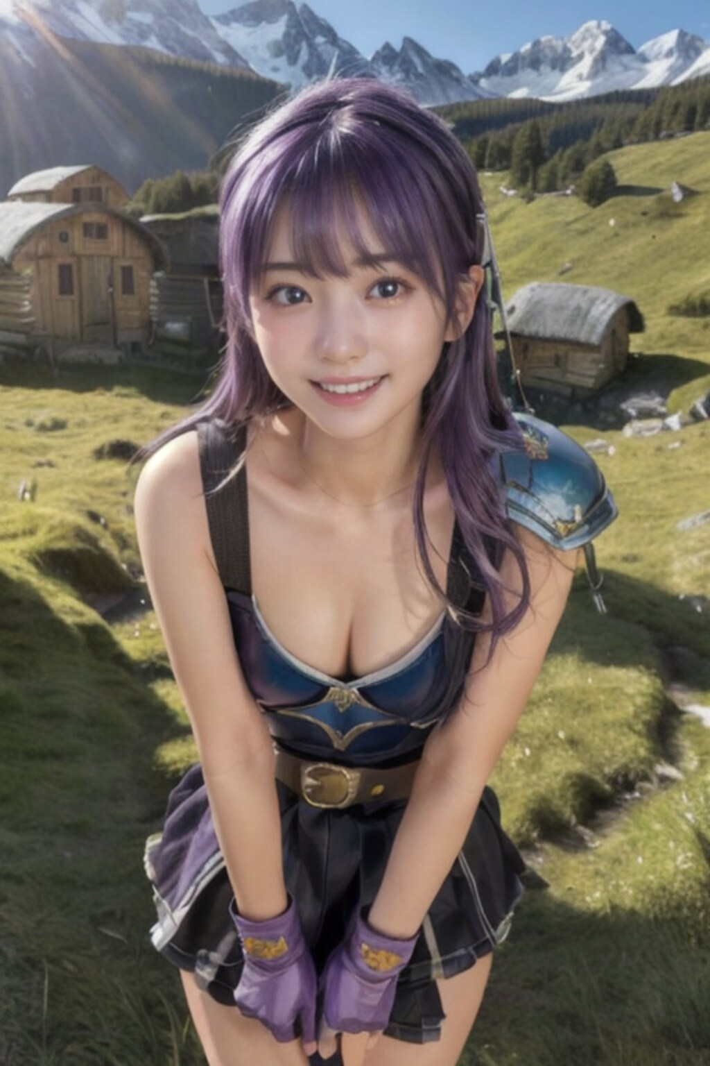 RPG的村の女戦士