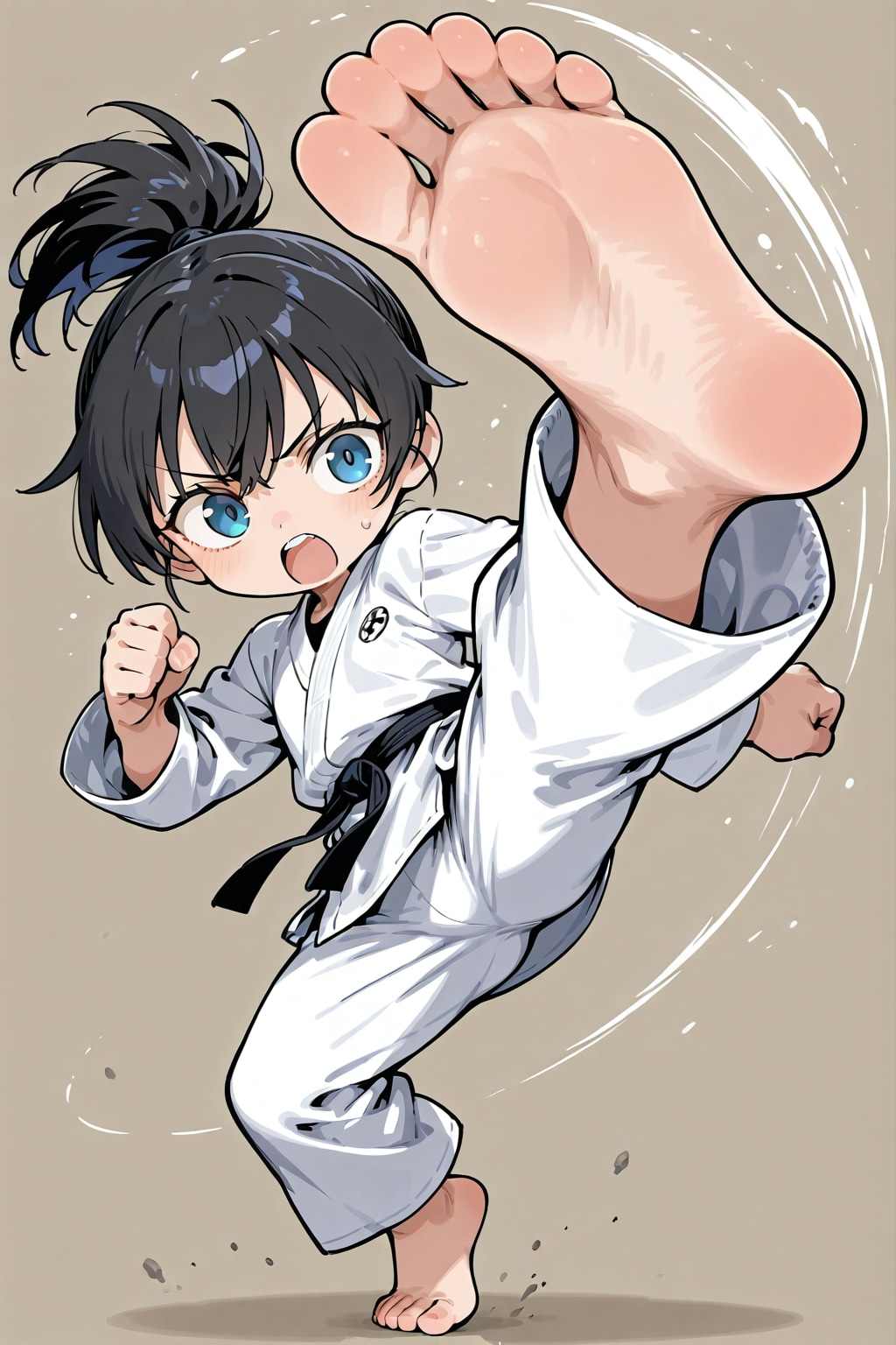 デフォルメカラテガールのステータス表示