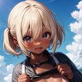 褐色剛毛筋肉貧乳デカ乳輪陥没乳首ちゃん（金） 2枚目